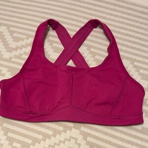 Lululemon Athletica Magenta Sports Bra